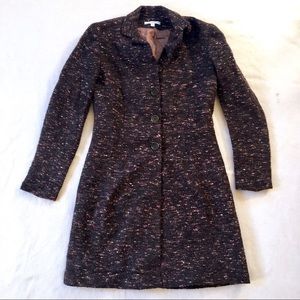 Vintage Brown Tweed Ladylike Coat